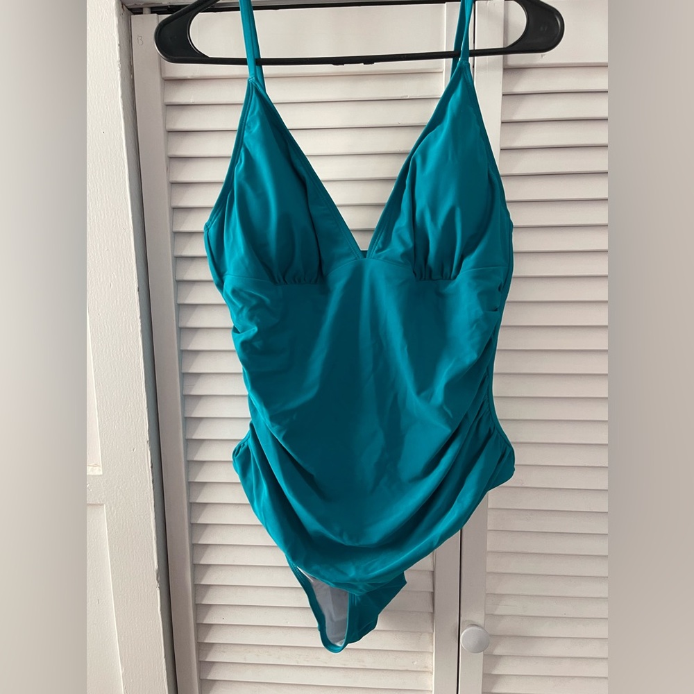 CUPSHE TEAL ONE PIECE SWIMSUIT SIZE XL NWT